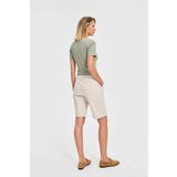 Marisse Beige Cotton Shorts With A Belt | Eponuda.ba