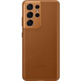 Samsung original usnjen ovitek EF-VG998LAE za SAMSUNG Galaxy S21 Ultra G998 - zaščita zadnjega dela - rjav | Shoptok.si