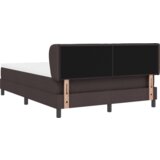  Krevet s podnicom i madracem tamnosmeđi 140x190 cm tkanina | shoptok.hr