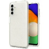 Silikonski ovitek z bleščicami za samsung galaxy A23 - prozoren s srebrnimi bleščicami