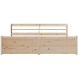  Posteljni okvir z vzglavjem 180x200 cm borovina, (21304474) | Shoptok.si