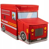 Kruzzel Otroški tabure in skrinja za shranjevanje gasilski avto 53cm, (20958574) | Shoptok.si