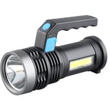 Prosto Punjiva baterijska LED lampa, 3W, Crna Cene
