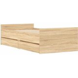  Okvir kreveta s ladicama boja hrasta 100 x 200 cm | shoptok.hr