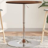 vidaXL Barska miza temno rjava Ø60x89,5 cm trdna hrastovina Cene