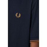 Fred Perry Pamučna majica Twin Tipped T-Shirt za muškarce, boja: tamno plava, s aplikacijom, M1588.M68 | shoptok.hr
