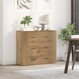  Komoda boja hrasta artisan 80 x 33 x 70 cm konstruirano drvo | shoptok.hr