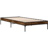 vidaXL okvir za krevet boja hrasta 120x200cm konstruirano drvo i metal | shoptok.hr