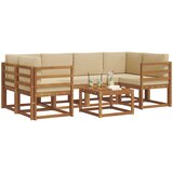  Set vanjskih sofa 7 kom. Prirodna i bež | shoptok.hr