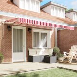 Tenda Fabric za okvir 4x2 m Crvena i bijela | shoptok.hr