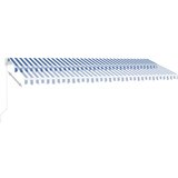  Samostojeća tenda na ručno uvlačenje 500 x 350 cm plavo-bijela | shoptok.hr