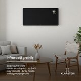 Klarstein wonderglass infracrvena ploča | 720 w | 15 m² | moderan stakleni dizajn | 120 cm x 68 cm | shoptok.hr