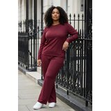 Trendyol Ženski komplet Tbbaw26Cp00010, Bordo Cene