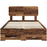 Krevetna konstrukcija Staro drvo 120 x 190 cm Konstruirano drvo Smeđa 190 x 123 x 90 cm | Shoptok.si