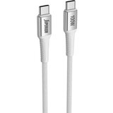 Superior su-k152 pleteni fast 100w 5a type c to type c 1m beli Usb data kabal ( U2153 ) Cene