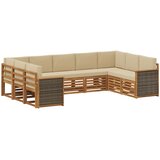  Set vanjskih sofa 7 kom. Prirodna | shoptok.hr