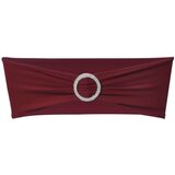  25 Bordo Rastezljivih Dekorativnih Traka za Stolice s Dijamantnom Kopčom | shoptok.hr