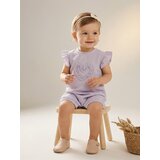 Sinsay Muslin pamučni romper s volanima i aplikacijom srca | shoptok.hr
