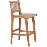 House Nordic Barska stolica od masivne tikovine u prirodnoj boji (visine sjedala 60 cm) Derby – | shoptok.hr