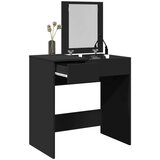 vidaXL Toaletni stolić s ogledalom crni 73 x 46,5 x 120 cm | shoptok.hr