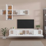 Komplet TV omaric 7-delni bel inženirski les, (20913456) | Shoptok.si