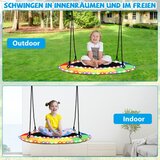  Gugalnik s pladnjem s LED gugalnikom promjera 100 cm za djecu i odrasle u duginim bojama. | shoptok.hr