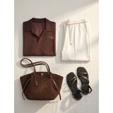 Sinsay Bluza s ovratnikom i dodatkom viskoze | shoptok.hr