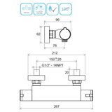 Ravak X070051 Termo termostatska armatura za tuš | Shoptok.si
