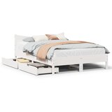 vidaXL Okvir kreveta s ladicama bijeli 120 x 190 cm od borovine | shoptok.hr