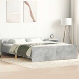  Okvir kreveta s uzglavljem i podnožjem boja betona 120x200 cm | shoptok.hr
