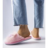 Gemre Pink warm slippers with flowers Moly | shoptok.hr