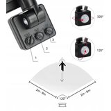  led spoljašnji reflektor sa senzorom LED/50W/230V 4000K IP65 crna | Eponuda.com