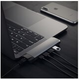 Satechi Aluminijasto vozlišče Type-C Pro (HDMI 4K, PassThroughCharging, 1x USB3.0,1xSD, Ethernet), vesoljsko sivo | Shoptok.si