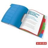 Esselte Előrendező, A4, 6 részes, műanyag, "Vivida", áttetsző | Shoptok.si
