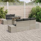  Set sofe 6 kom. Svijetlo siva poliratan Svjetlosiva 100 x 55 x 73 cm | Shoptok.si