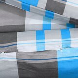  Set posteljine za poplun plavo-sivi 200x220 cm pamučni | shoptok.hr