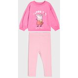 Sinsay Pamučni komplet: dukserica crewneck i tajice Peppa Pig Slike