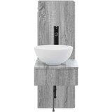  Set namještaja za kupaonicu 2 kom. Siva Sonoma 33 x 34,5 x 100 cm | Shoptok.si