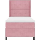 Box spring krevet s madracem Ružičasta 90 x 190 cm Baršun | shoptok.hr