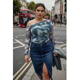 Trendyol Ženska bluza Tbbss24Af00025, Plava Cene