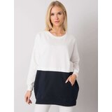 RUE PARIS Sweatshirt-RV-BL-7197.89P-white-navy blue | Shoptok.si