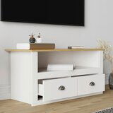 MID.YOU Nizka Omarica Balusa, Bela, Barva Hrasta | Shoptok.si