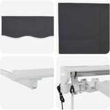  Povlačivi tende Antracit 400 x 200 cm Poliester i aluminij | shoptok.hr