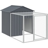  Kavez za kokoši s igralištem antracit 117x609x123 cm čelični | shoptok.hr