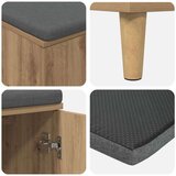  Haldna klop z blazino z vrati Umetni hrast 60 x 38 x 46 cm, (5000155668) | Shoptok.si