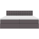  Postelja s shranjevanjem Siva 180 x 200 cm Umjetno usnje, (5000100387) | Shoptok.si