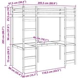  Okvir podstrešne postelje Naravna 90 x 200 cm, (5000102303) | Shoptok.si