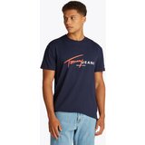 Tommy Jeans Majica mornarska / rdeča / bela | Shoptok.si
