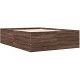  Posteljni okvir rjav hrast 120x190 cm inženirski les | Shoptok.si