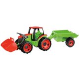 Lena LENA: Ogromni zeleno-crveni traktor s hvataljkom i prikolicom 107 cm | shoptok.hr